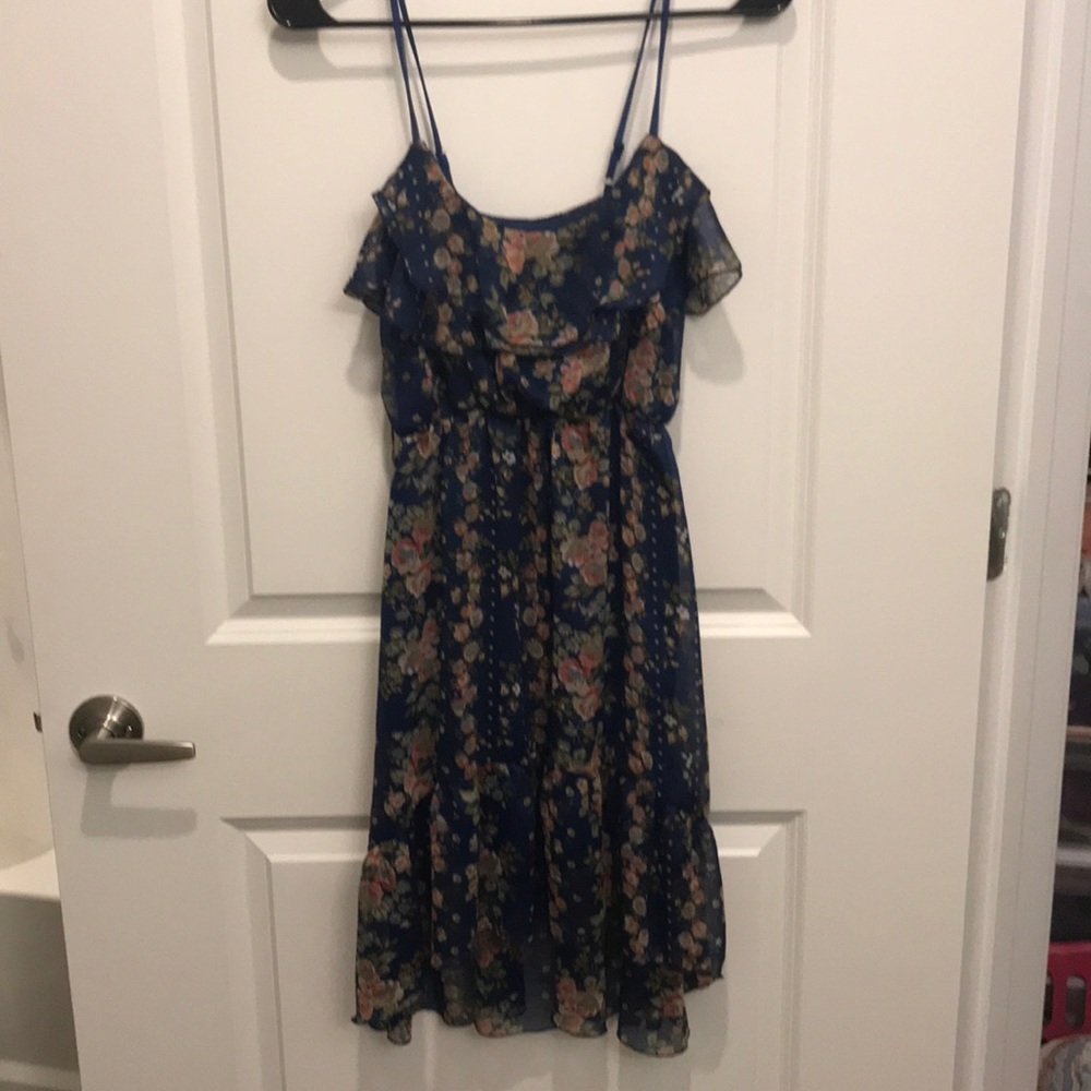 Navy floral dress